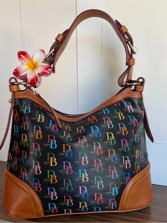Dooney & Bourke Hobo Multi Colored Rainbow Shoulder Bag - Picture 6 of 12